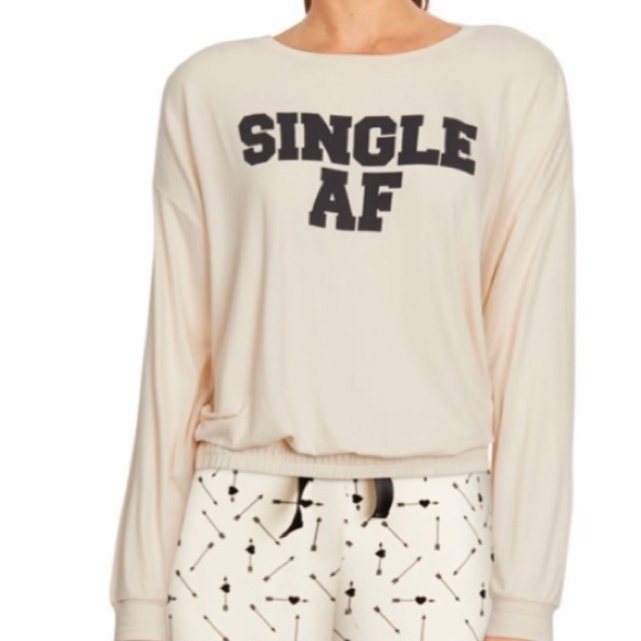 WILDFOX Single AF Two Piece Pajamas Set size Small NWT - Picture 2 of 10